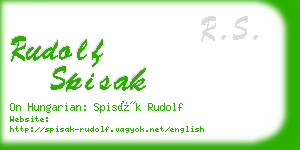 rudolf spisak business card